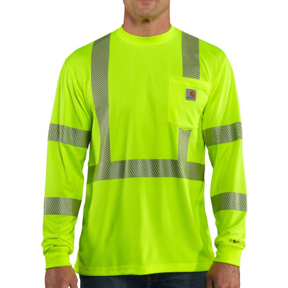 Carhartt 100496 Class 3 Hi Vis Long Sleeve T-Shirt