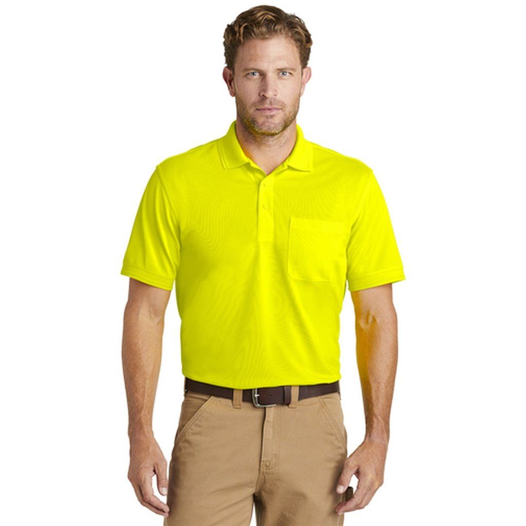 CornerStone CS4020P Safety Yellow Pocket Polo