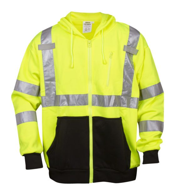 Cordova SJ400-SJ401 Class 3 Hi Vis Zip-Up Hoodie