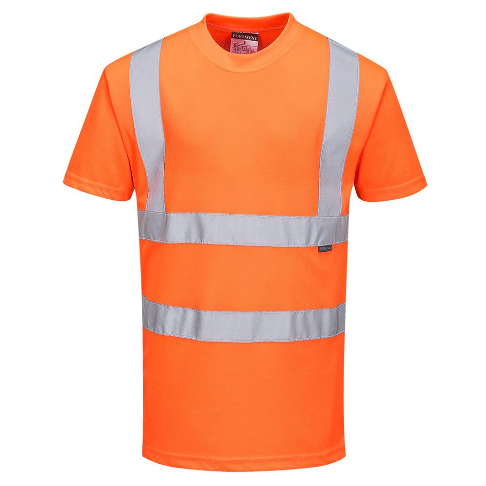 Portwest RT23 Class 2 Hi Vis Orange Safety T-Shirt