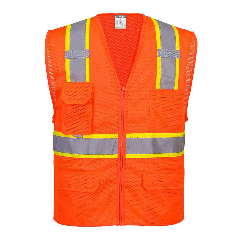 Portwest US374 Class 2 Hi Vis Mesh Safety Vest