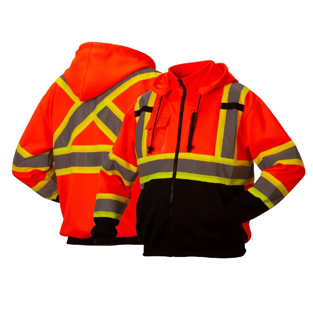 Pyramex RCSZH3311 Class 1 Hi Vis Visibility Hoodie
