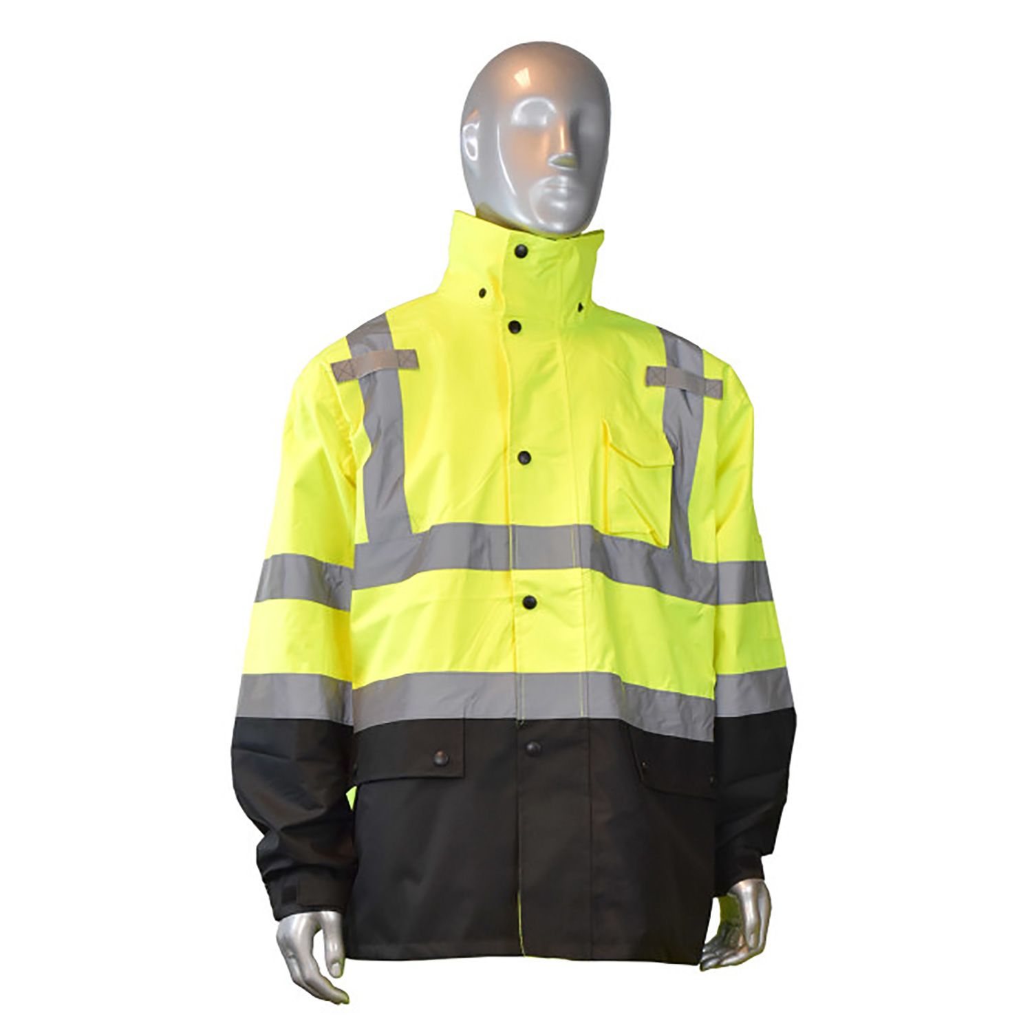 Radians RW30-3Z1Y Hi Vis Rain Jacket – Waterproof & ANSI Class 3 Safety Gear