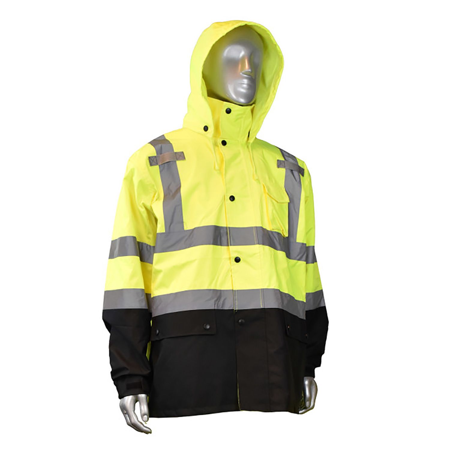 Radians RW30-3Z1Y Hi Vis Rain Jacket – Waterproof & ANSI Class 3 Safety ...