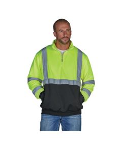 Charles River 9243 Quarter Zip Hi-Vis Sweatshirt