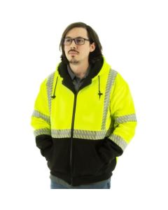 Majestic  75-5337  High-Pile Fleece Jacket, Yellow, ANSI 3, R