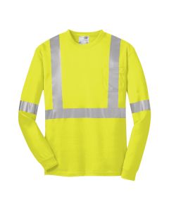 CornerStone CS401LS Class 3 Hi Vis Long Sleeve Safety T-Shirt