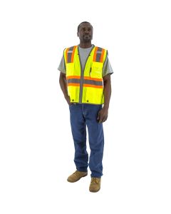 Majestic 75-3225-75-3226 Class 2 Hi Vis Mesh Safety Vest