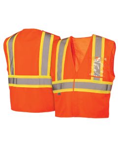 Pyramex RVHL27 Class 2 Hi Vis Mesh Breakaway Safety Vest