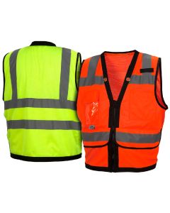 Pyramex RVZ28 Class 2 Hi Vis Mesh Safety Vest
