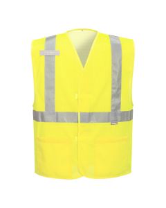 Portwest UC491 Economy Hi-Vis Mesh External Pocket Vest