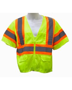 Valcrest 28365 Class 3 Hi Vis Mesh Safety Vest