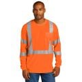 CornerStone CS203 ANSI 107 Class 3 Mesh Long Sleeve Tee – Enhanced Visibility & Comfort