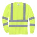 CornerStone CS409 Class 3 Hi Vis Long Sleeve Safety T-Shirt