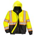 Portwest US368 Hi Vis 4-in-1 Bomber Jacket – Versatile, Waterproof & ANSI Class 3