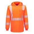 Portwest L042 High Visibility Lightweight Hooded Long Sleeve T-Shirt