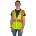 Valcrest 28245 Class 2 Hi Vis Lime Mesh Safety Vest