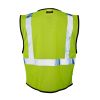 Kishigo 1537-1538 Class 2 Hi Vis Mesh Safety Vest 5 Pack