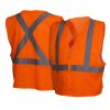 Pyramex RCZ21 Class 2 Hi Vis X-Back Safety Vest