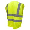 Radians SV45-2Z Class 2 Hi Vis SE Safety Vest