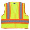 MCR Safety WCCL2LFR Class 2 Hi Vis Mesh Safety Vest