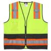 MCR Safety WCCL2MLSZ Class 2 Hi Vis Safety Vest