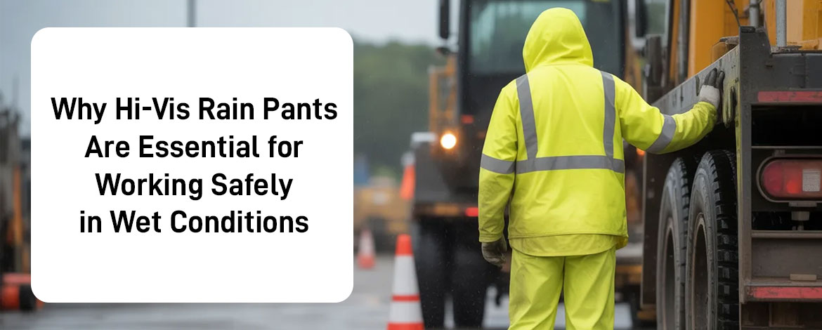 Why Hi-Vis Rain Pants Are Essential for Working Safely in Wet Conditions